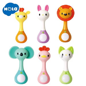 دندانگیر و جغجغه تعادلی و موزیکال حیوانات هولی تویزHola Toys مدل 3134 _اسباب بازی نوزادی